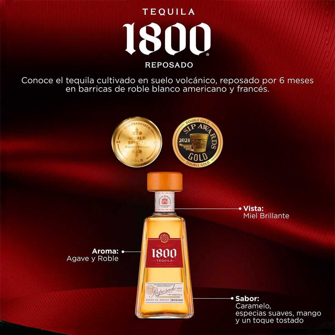 TEQUILA 1800 REPOSADO 700 ml