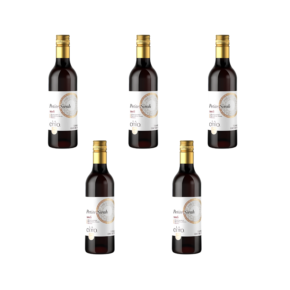 VINO TINTO L.A. CETTO PETITE SIRAH 187 ML (PACK 5 BOTELLAS)