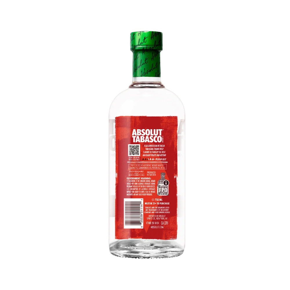 VODKA ABSOLUT TABASCO 750 ML