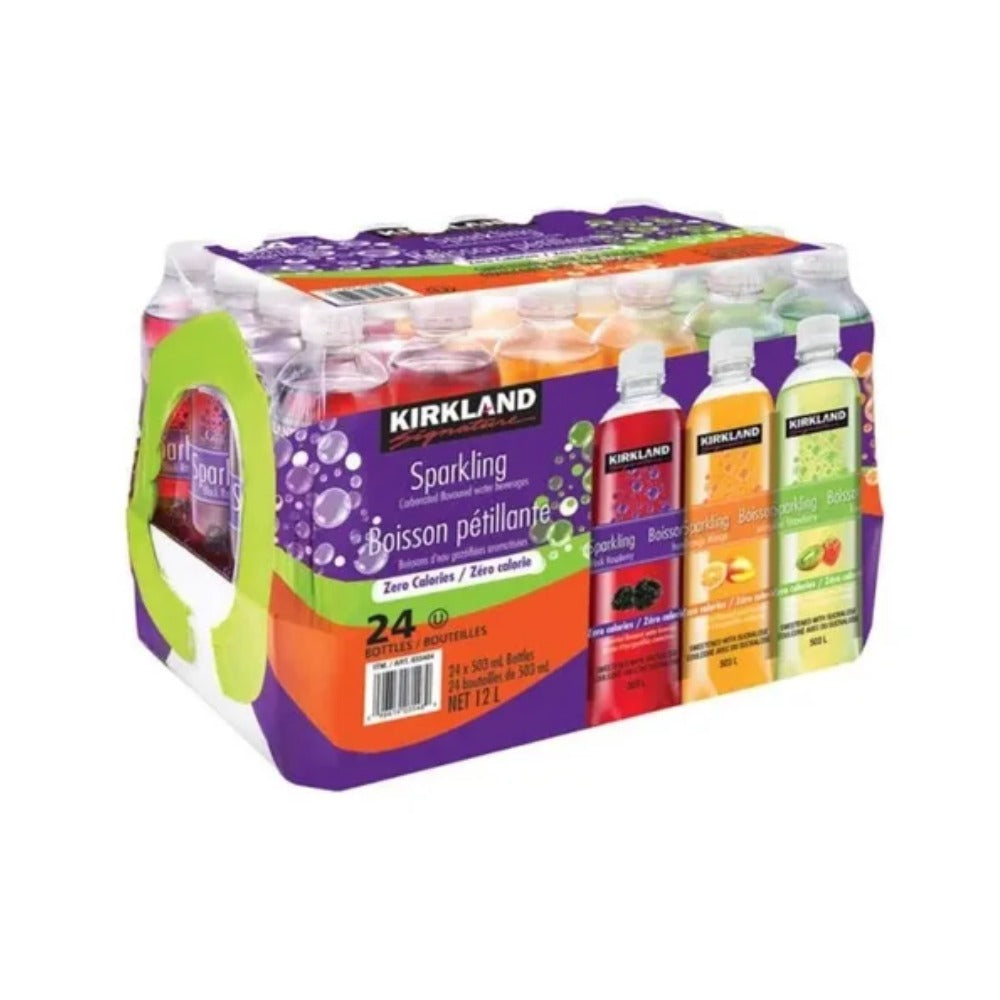AGUA GASIFICADASABORIZADA KIRKLAND SIGNATURE 24 PZAS 503 ML