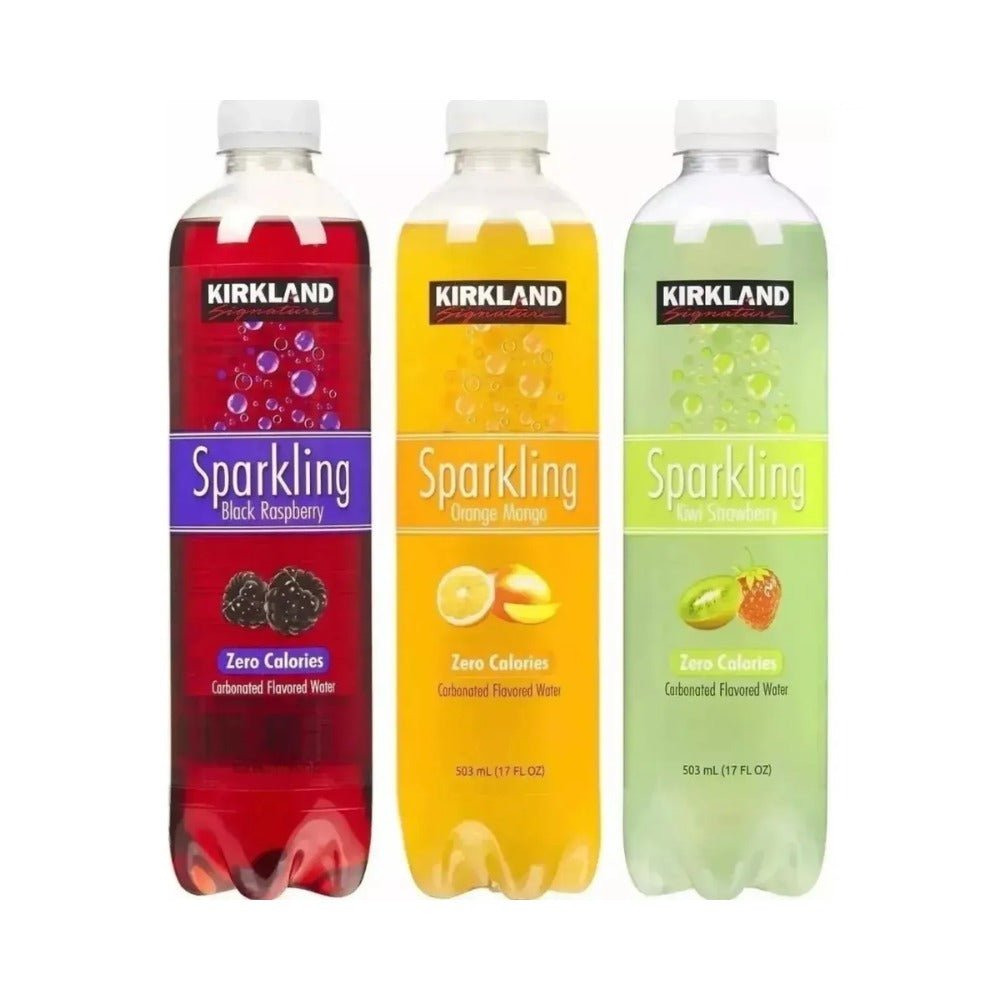 AGUA GASIFICADASABORIZADA KIRKLAND SIGNATURE 24 PZAS 503 ML