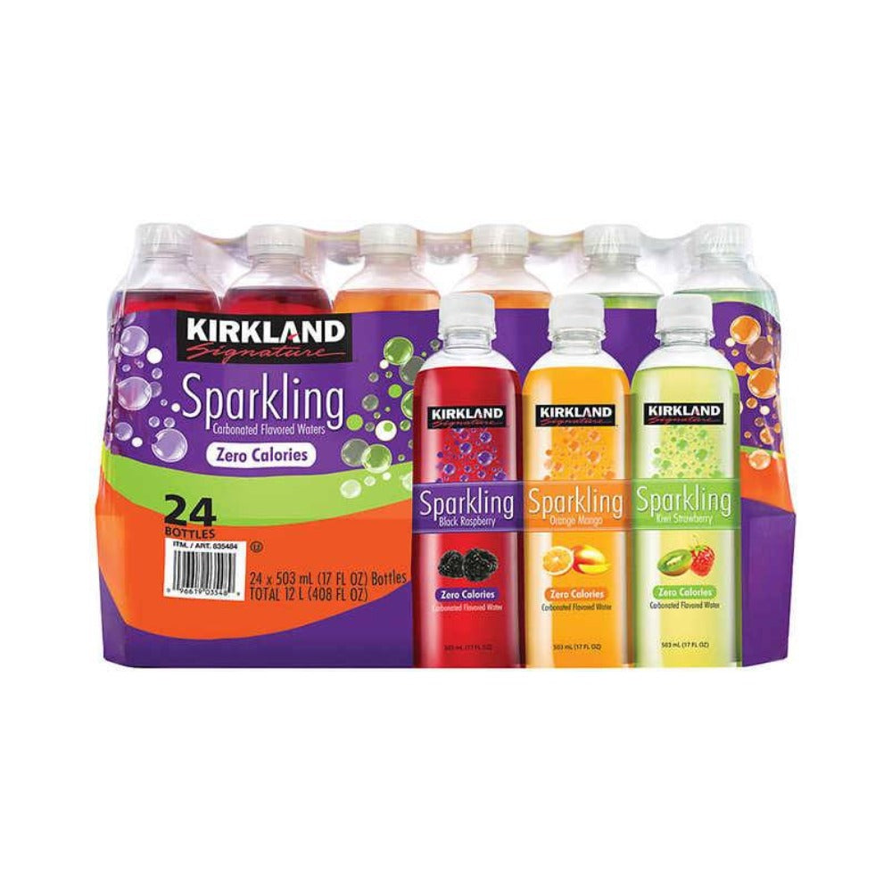 AGUA GASIFICADASABORIZADA KIRKLAND SIGNATURE 24 PZAS 503 ML