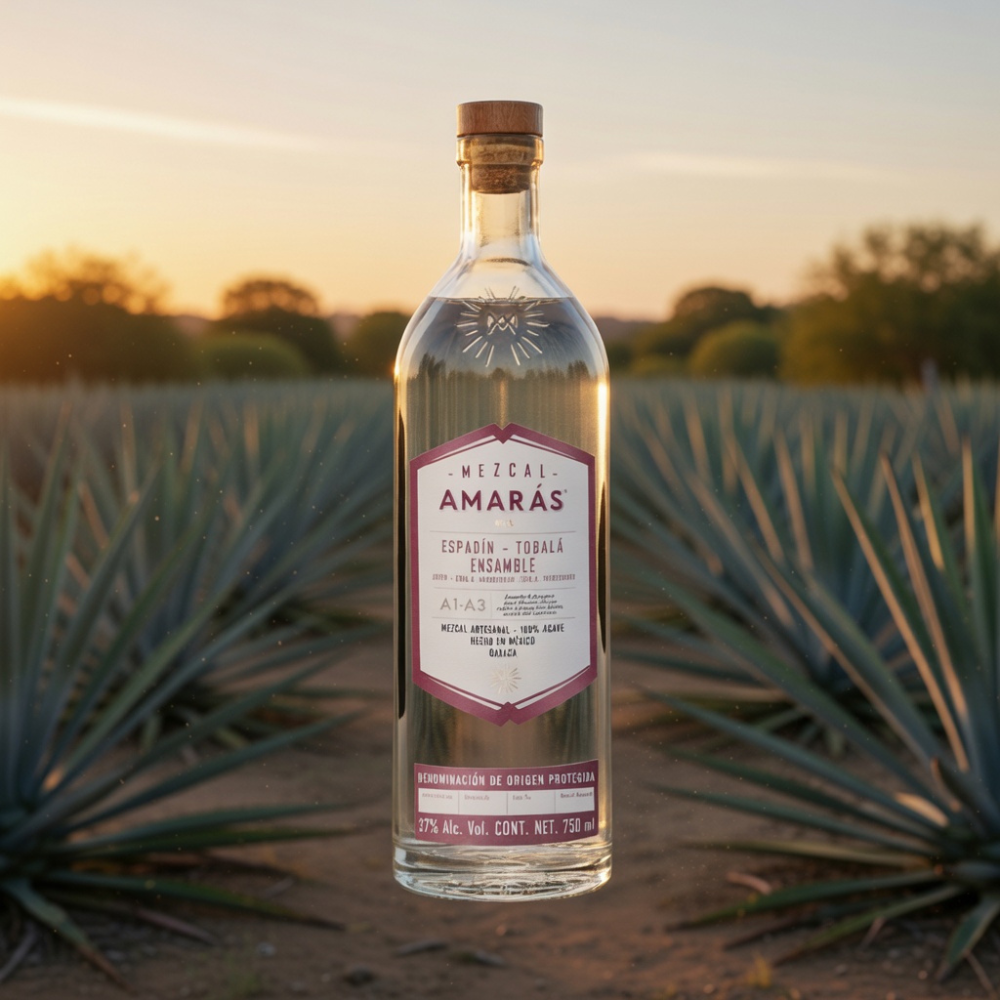 MEZCAL AMARÁS ENSAMBLE ESPADÍN - TOBALÁ 750 ML