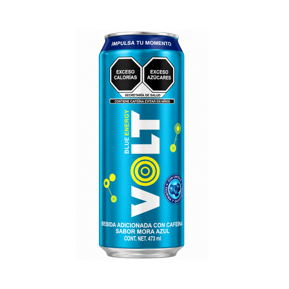 BEBIDA ENERGIZANTE VOLT BLUE 473 ML (15 PIEZAS)