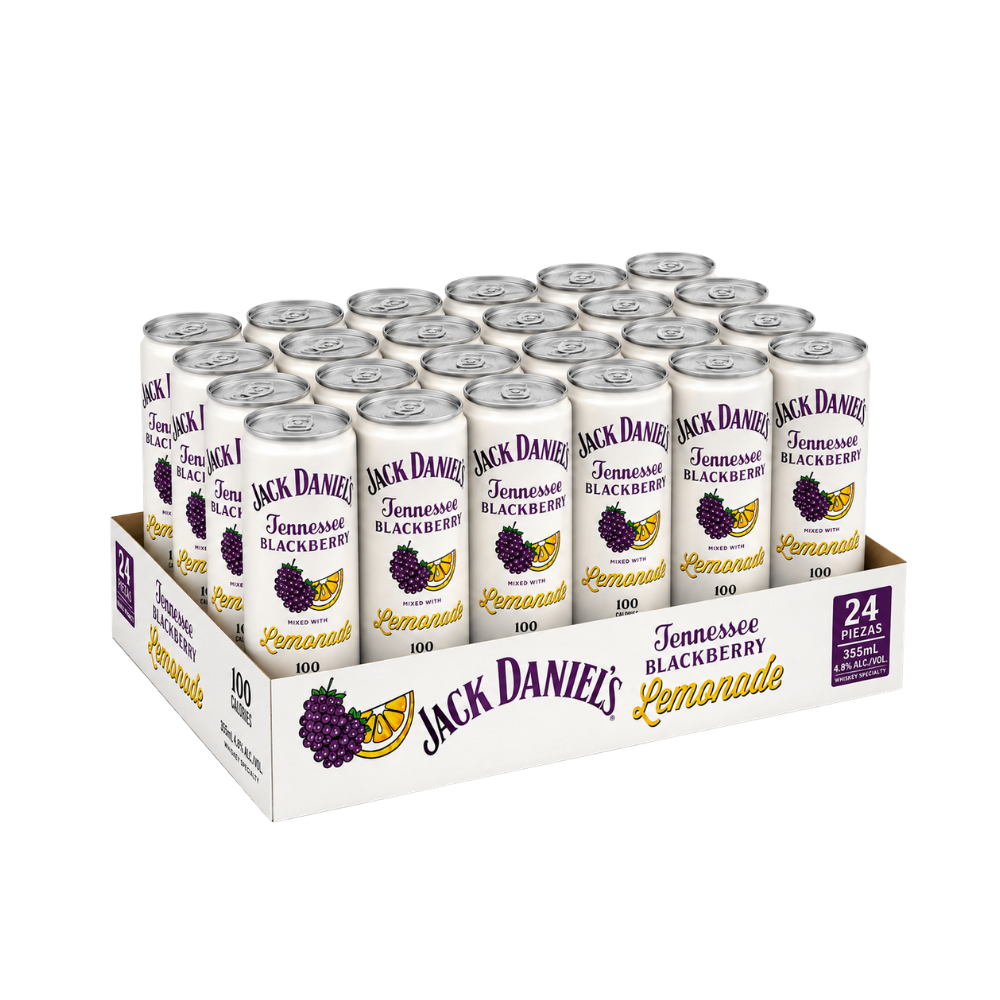 BEBIDA PREPARADA JACK DANIEL'S BLACKBERRY LEMONADE 473 ML (24 PIEZAS)
