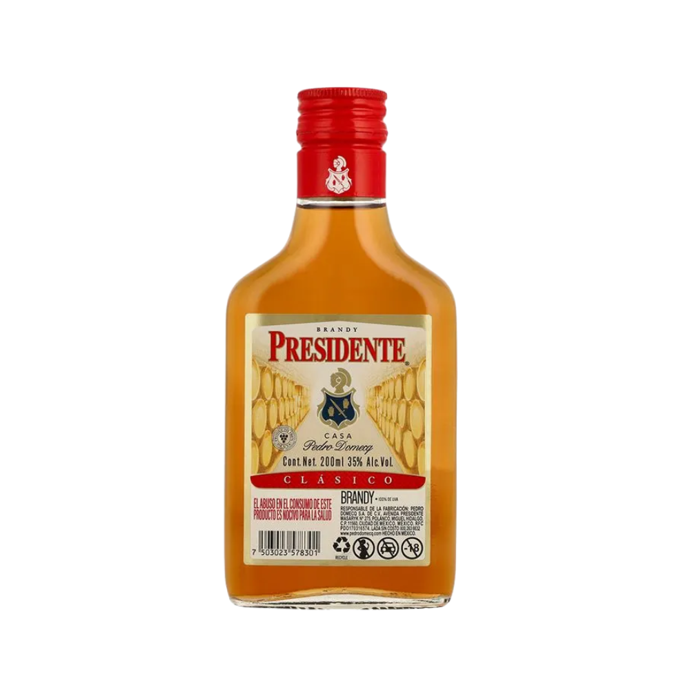 BRANDY PRESIDENTE CLASICO 200 ML