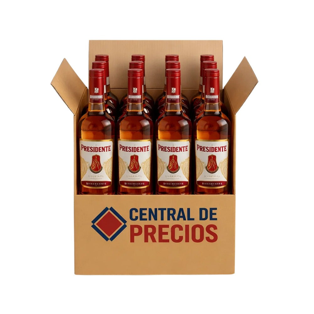 BRANDY PRESIDENTE CLASICO 700 ML (12 PIEZAS)