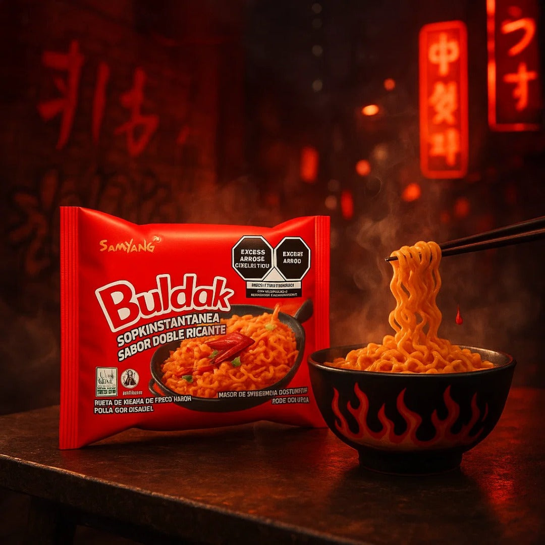 BULDAK RAMEN DE POLLO EXTRA PICANTE 140 GR.