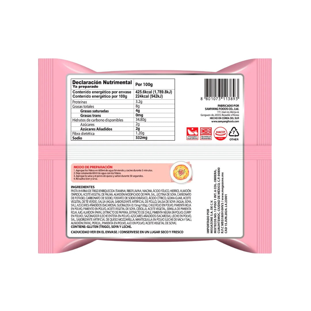 SAMYANG RAMEN DE POLLO PICANTE CARBONARA 140 GR