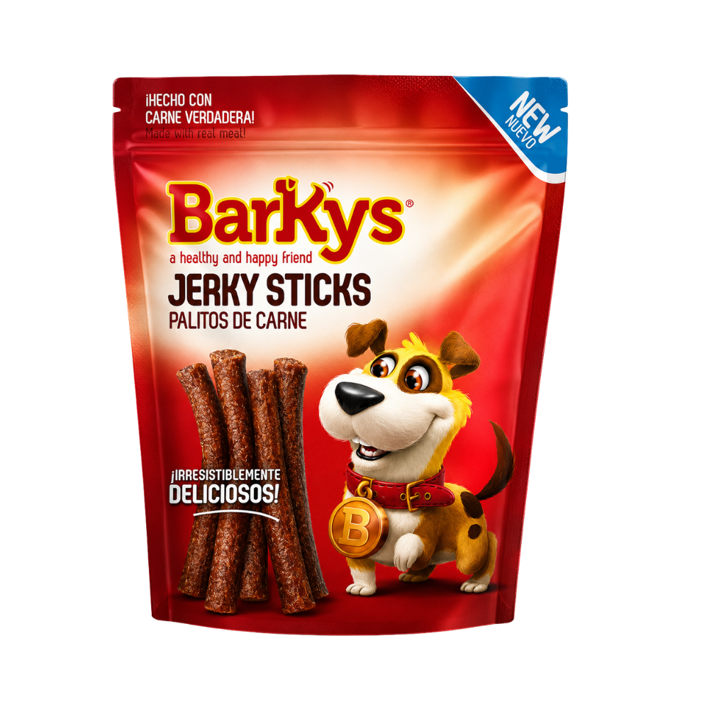 ALIMENTO PARA PERRO PALITOS DE CARNE BARKYS 1 KG