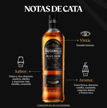 WHISKY BUSHMILLS BLACK 750 ML
