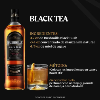 WHISKY BUSHMILLS BLACK 750 ML