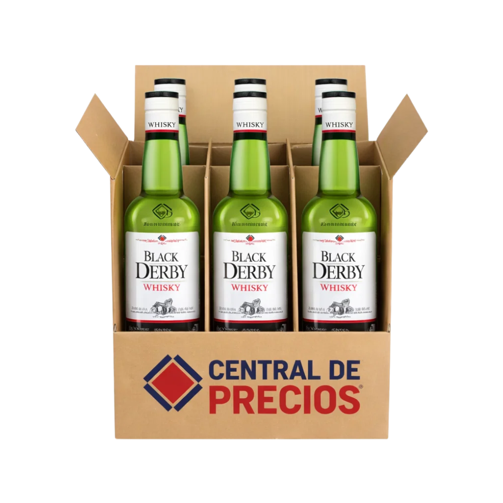 WHISKY BLACK DERBY 700 ML (6 PIEZAS)