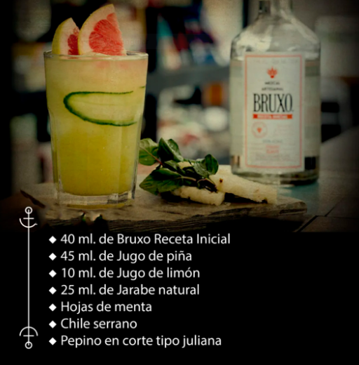 MEZCAL BRUXO RECETA INICIAL 750 ml