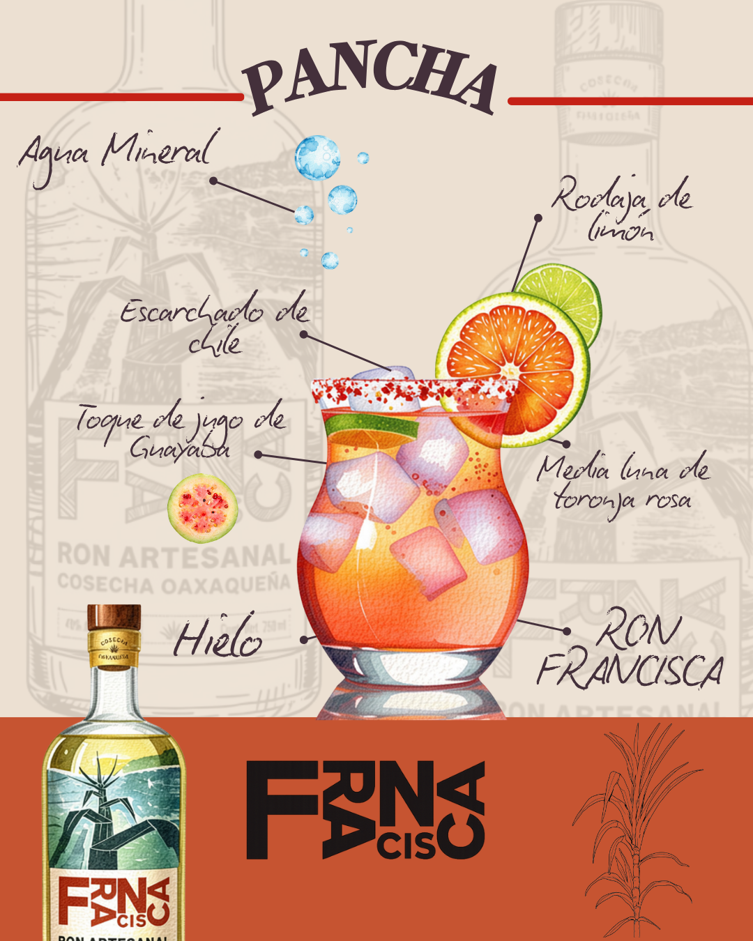 RON BLANCO FRANCISCA COSECHA OAXAQUEÑA 700 ML