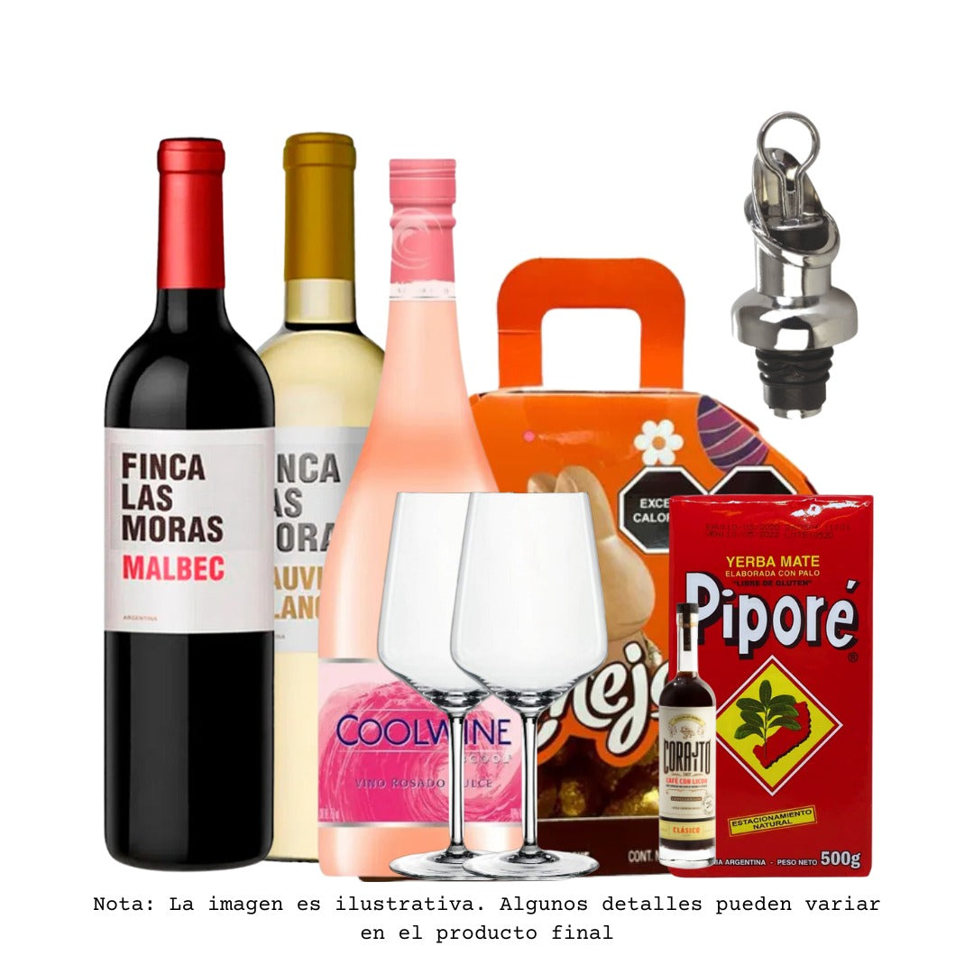 COMBO ESPECIAL VINOS, REGALOS Y YERBA MATE