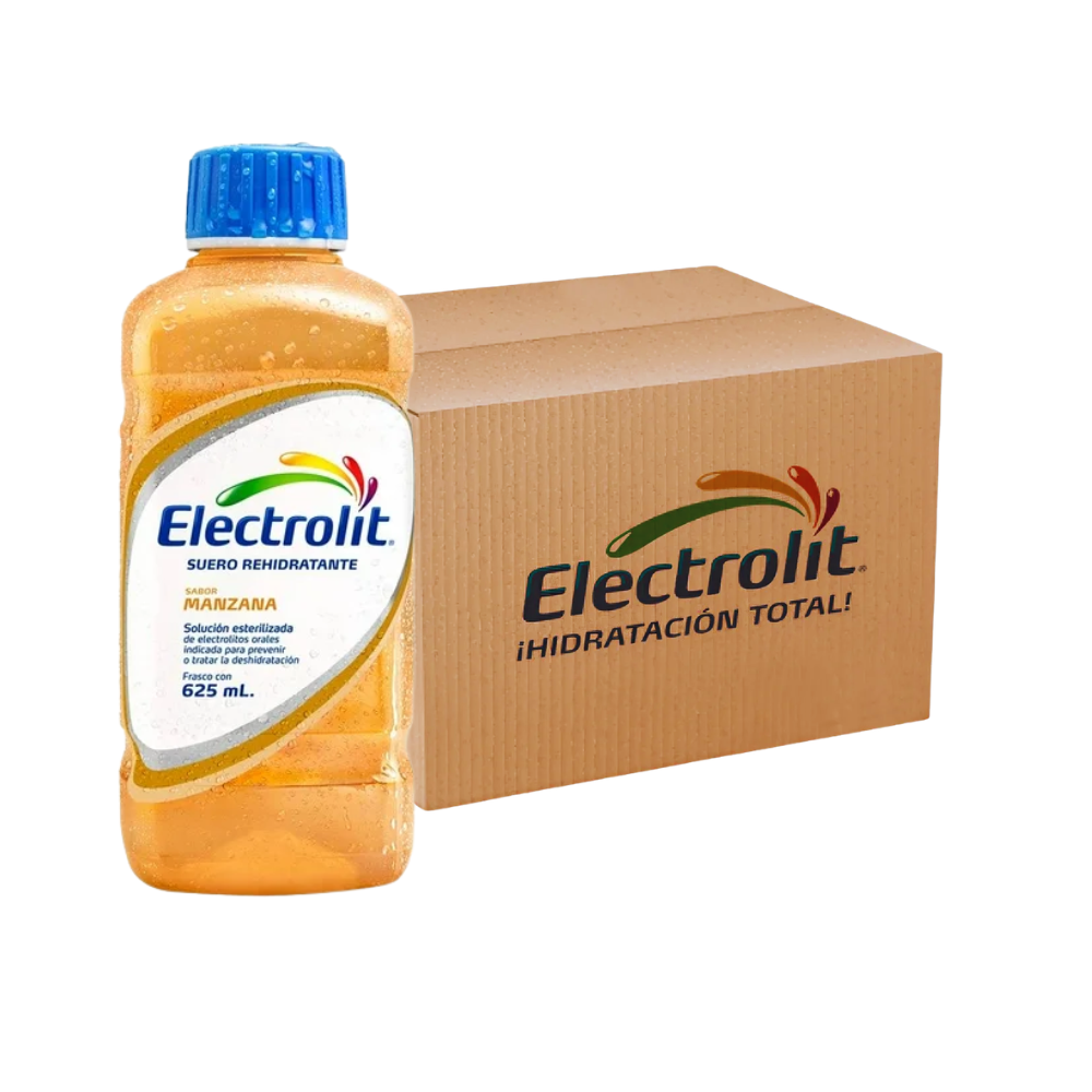 BEBIDA HIDRATANTE ELECTROLIT MANZANA 625ML (12 PIEZAS)