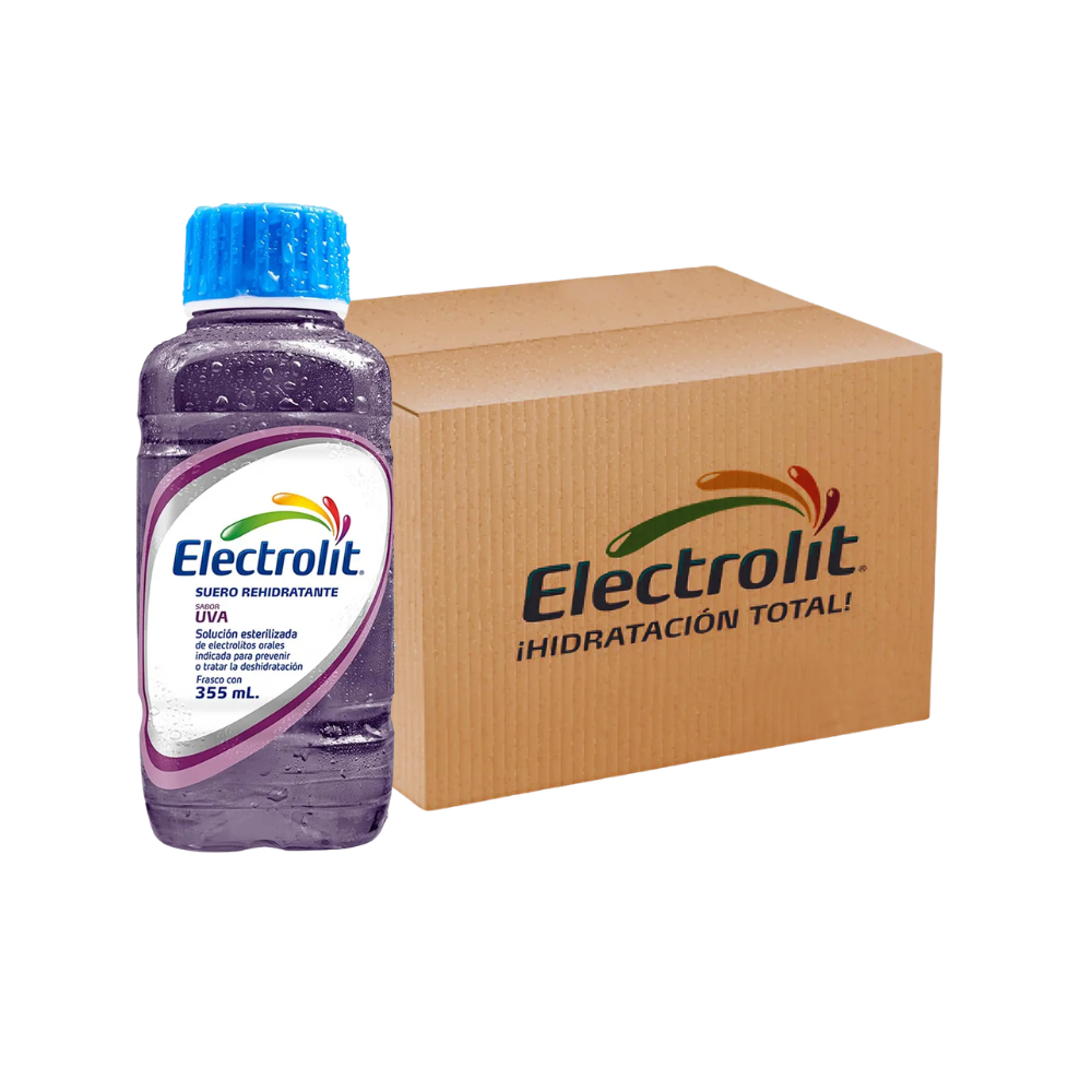 BEBIDA HIDRATANTE ELECTROLIT UVA 355 ML (CAJA 30 PIEZAS)