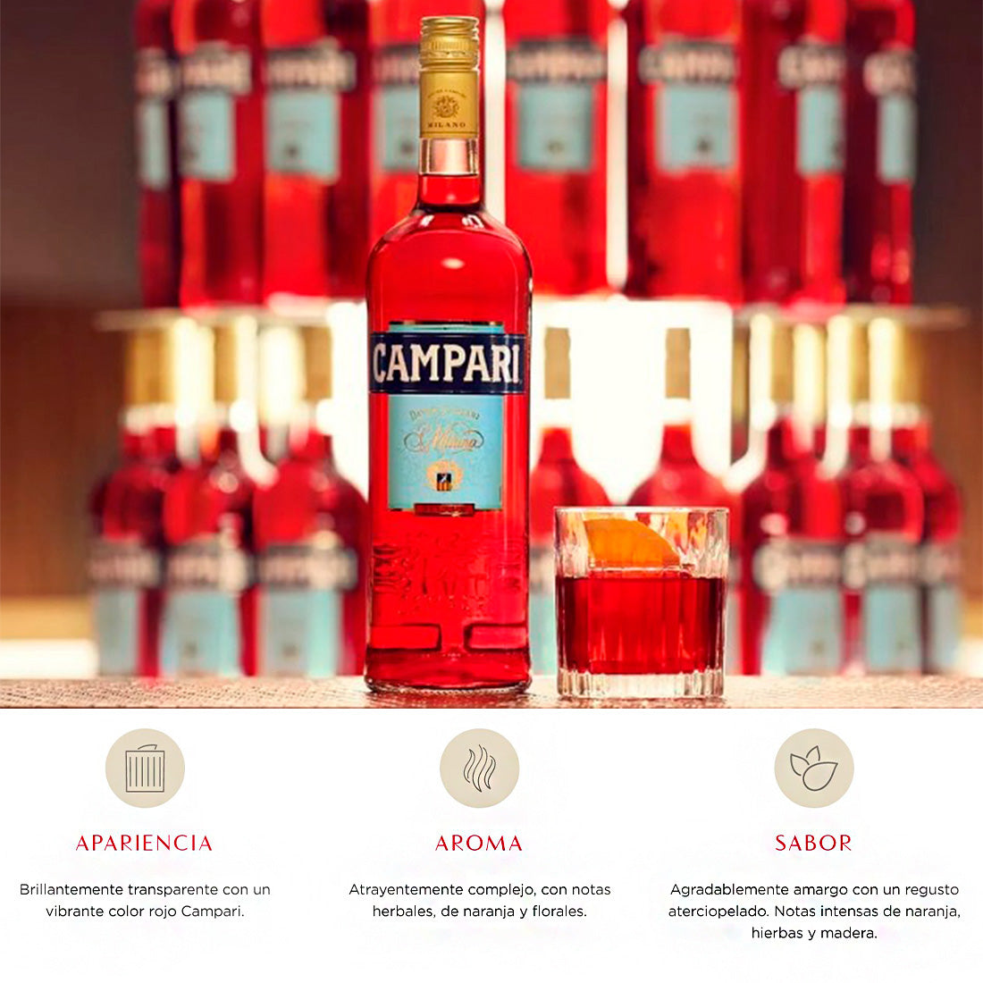 LICOR CAMPARI 750 ml