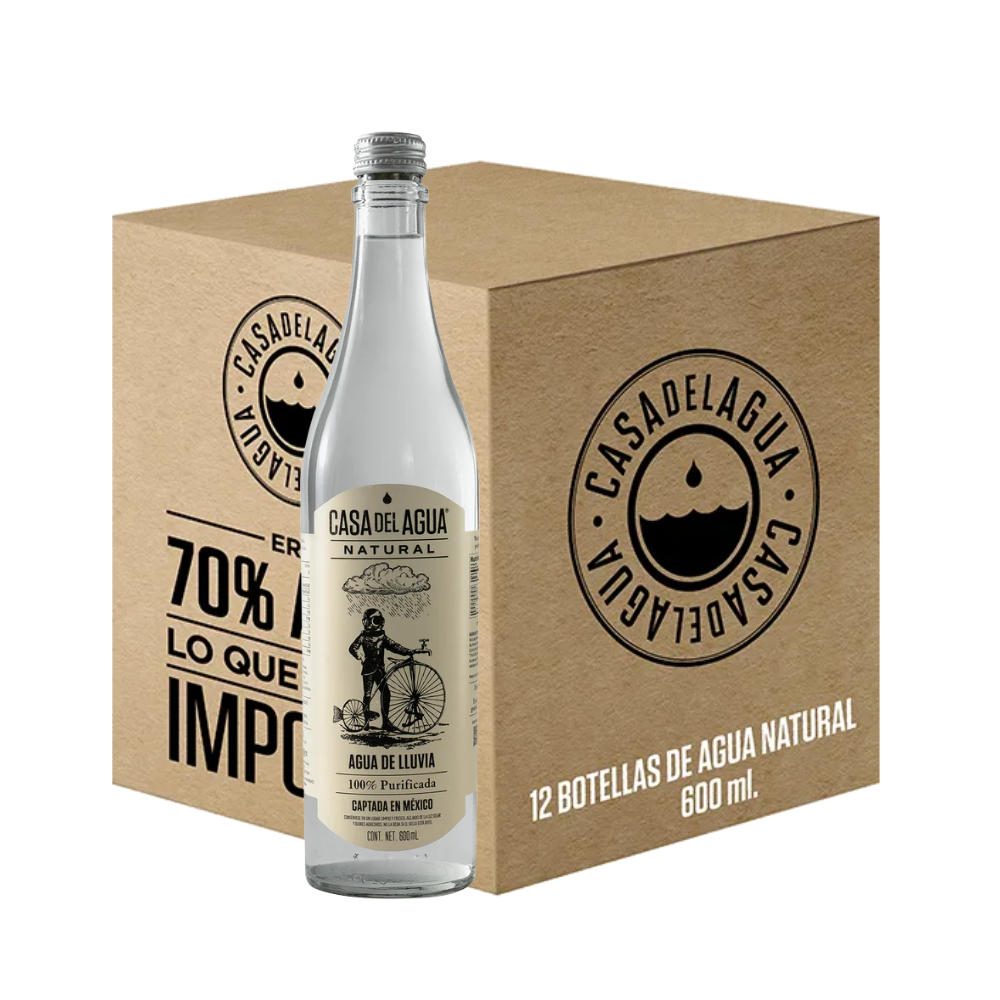 AGUA NATURAL CASA DEL AGUA 600 ML (12 PIEZAS)
