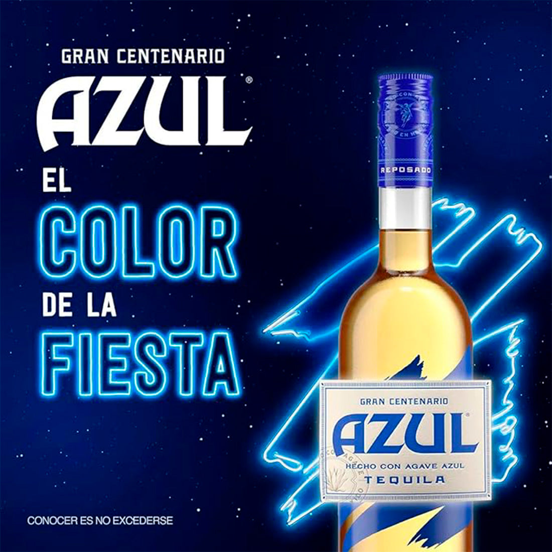 TEQUILA GRAN CENTENARIO AZUL REPOSADO 950 ML (12 PIEZAS)
