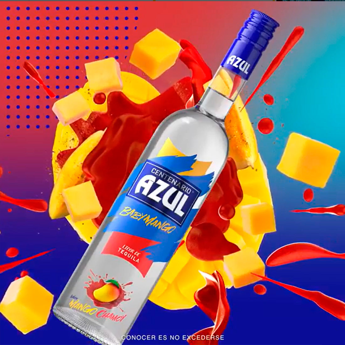 TEQUILA CENTENARIO AZUL BABY MANGO 700 ml