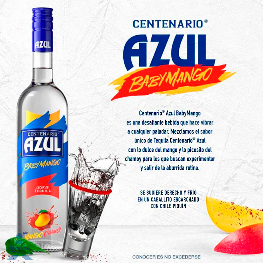 TEQUILA CENTENARIO AZUL BABY MANGO 700 ml