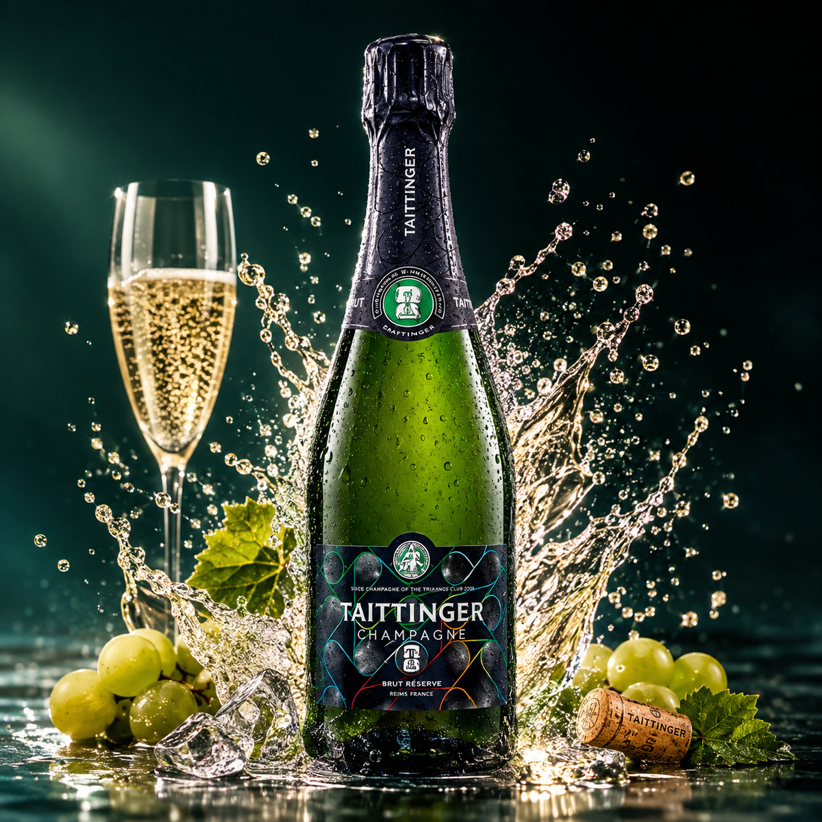 CHAMPAGNE TAITTINGER BRUT RESERVE EDICION MUNDIAL 750 ML