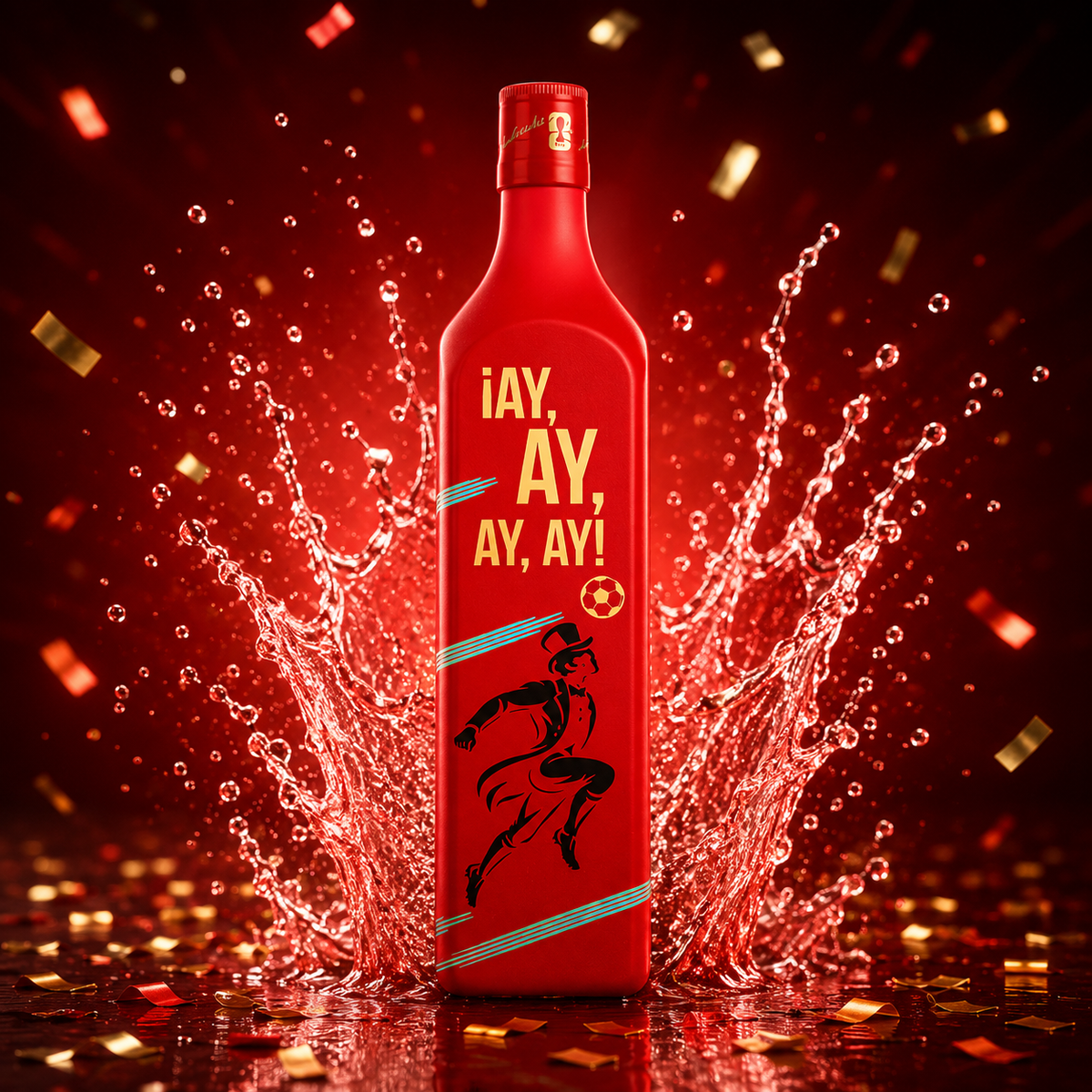 WHISKY J.W. RED LABEL EDICIÓN MUNDIAL 700 ML