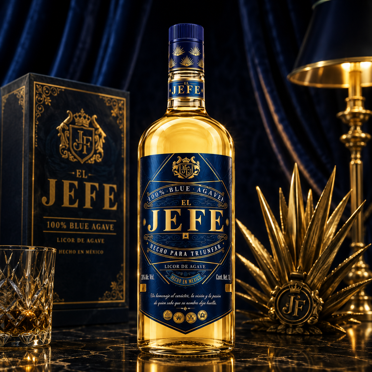 LICOR DE AGAVE EL JEFE XTREMO 1000 ML