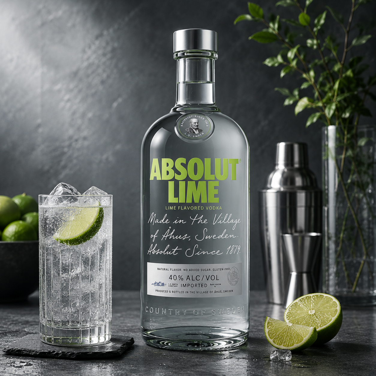VODKA ABSOLUT LIME 750 ML