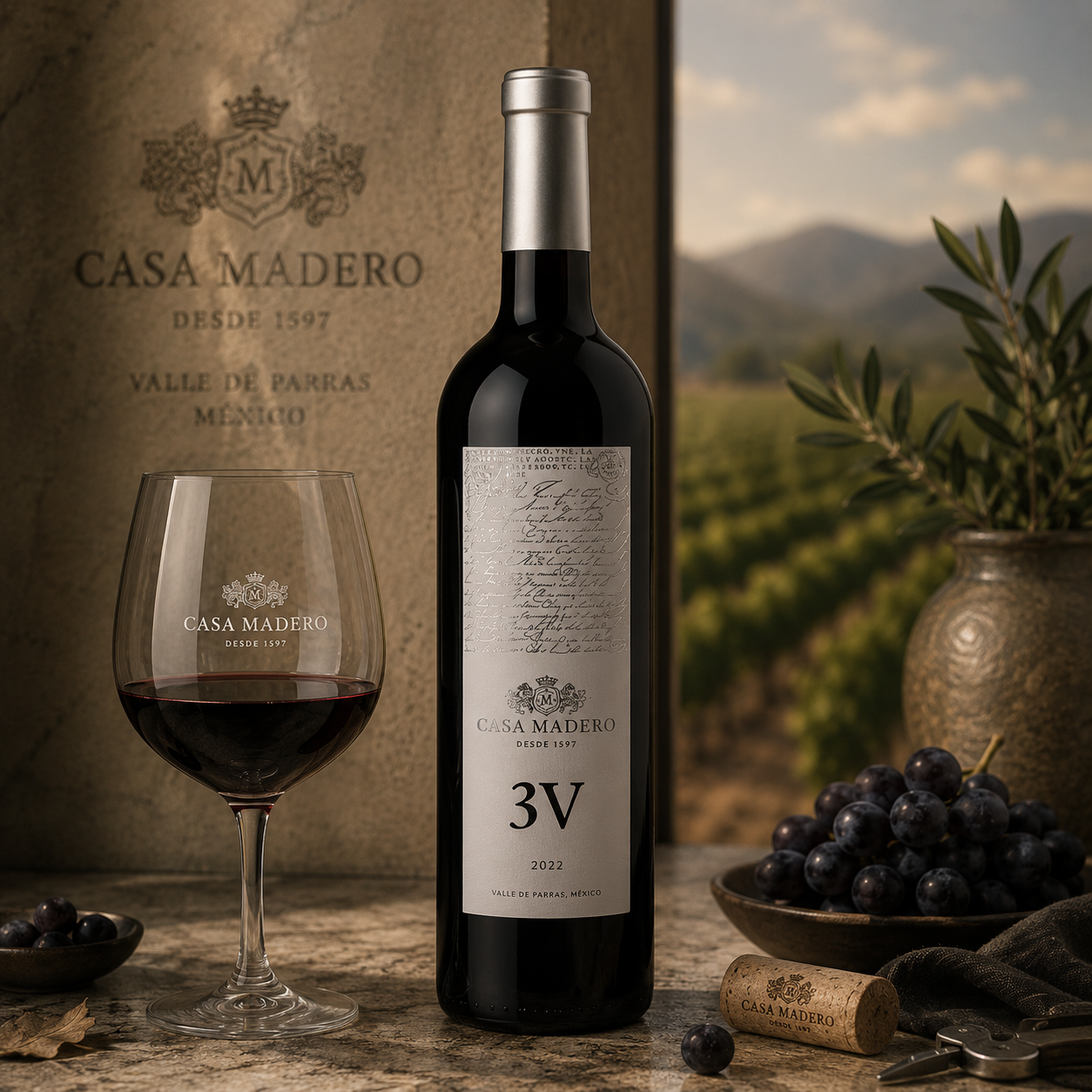 VINO TINTO CASA MADERO 3V 750 ML