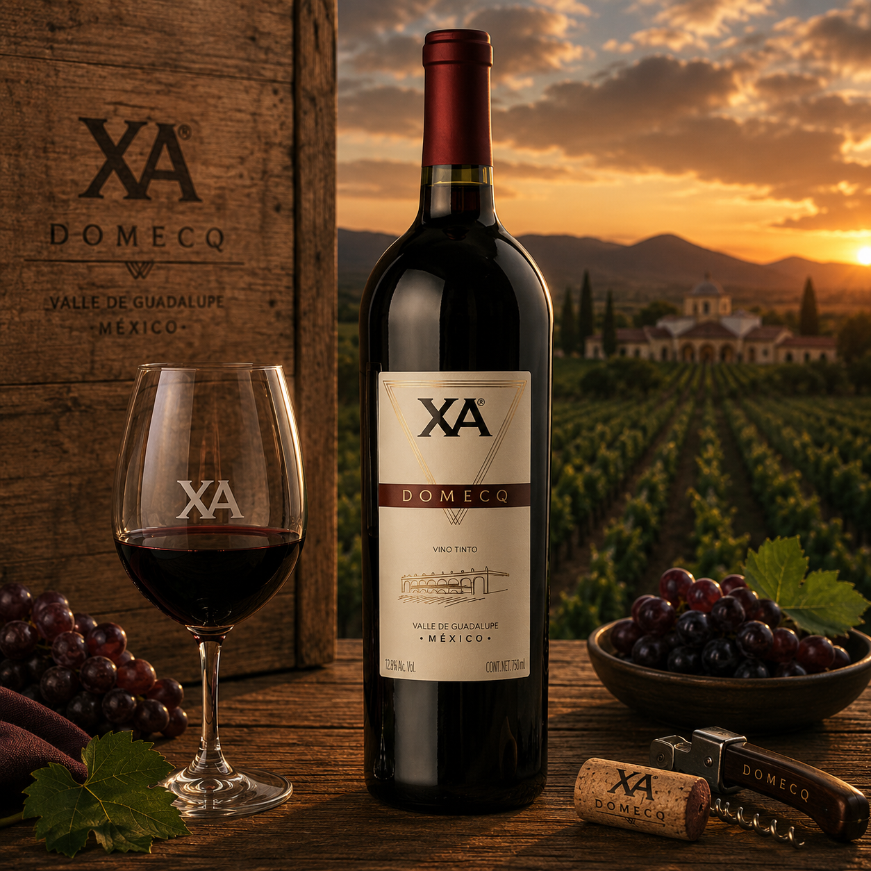 VINO TINTO XA DOMECQ CABERNET 750 ML