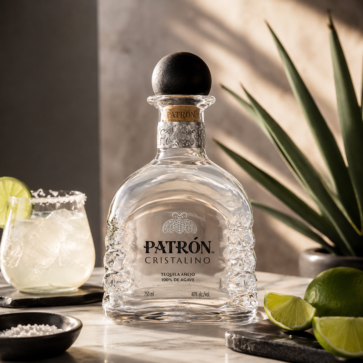 TEQUILA PATRON CRISTALINO 700 ML