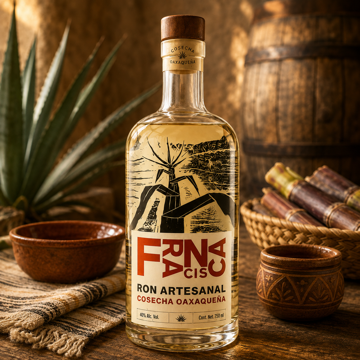 RON BLANCO FRANCISCA COSECHA OAXAQUEÑA 700 ML