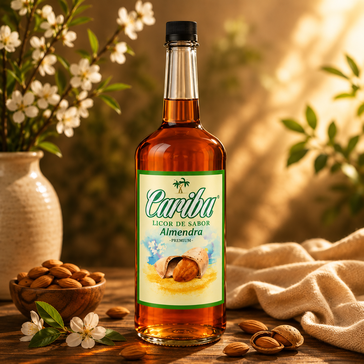 LICOR CARIBU ALMENDRA 1000ML