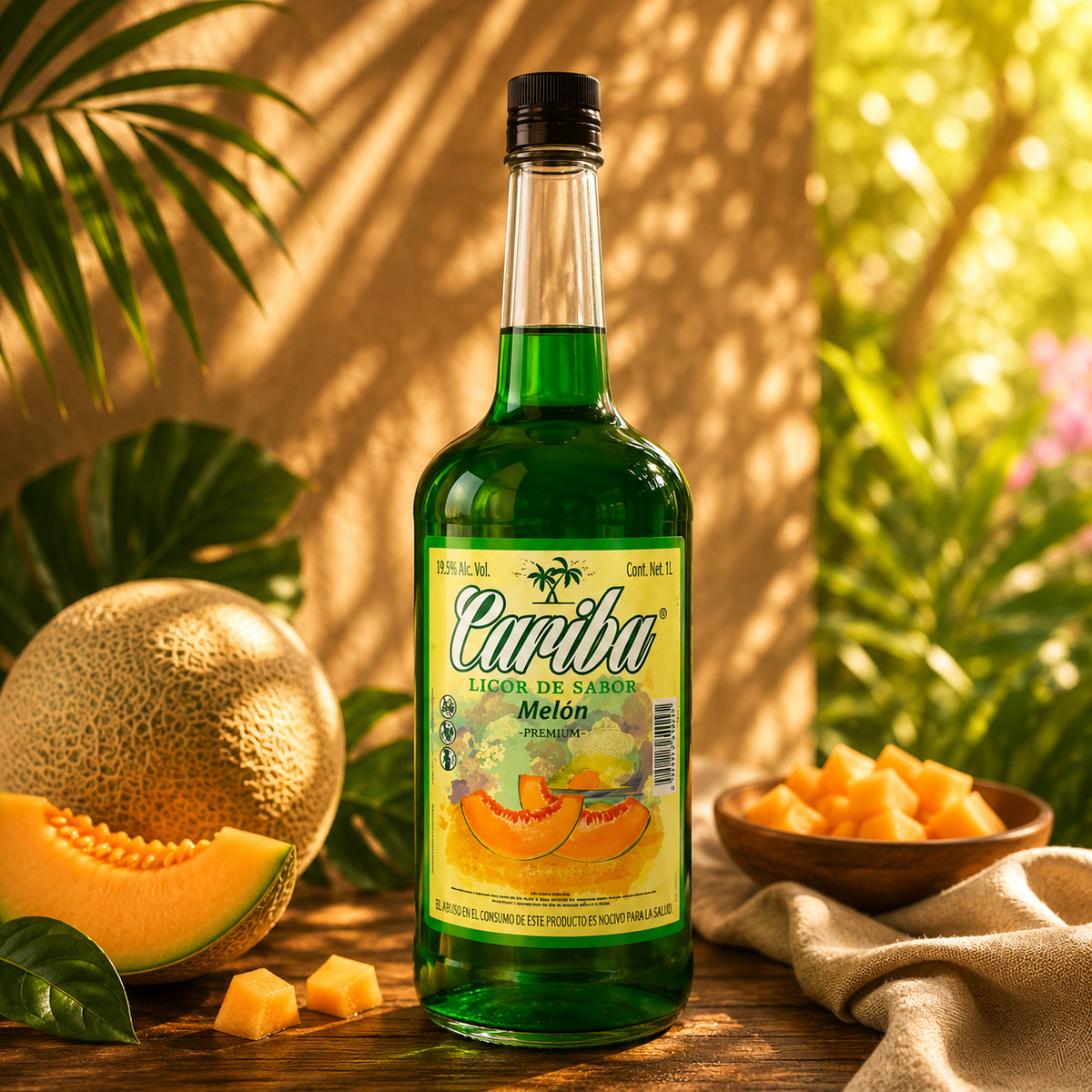 LICOR CARIBU MELÓN 1000ML