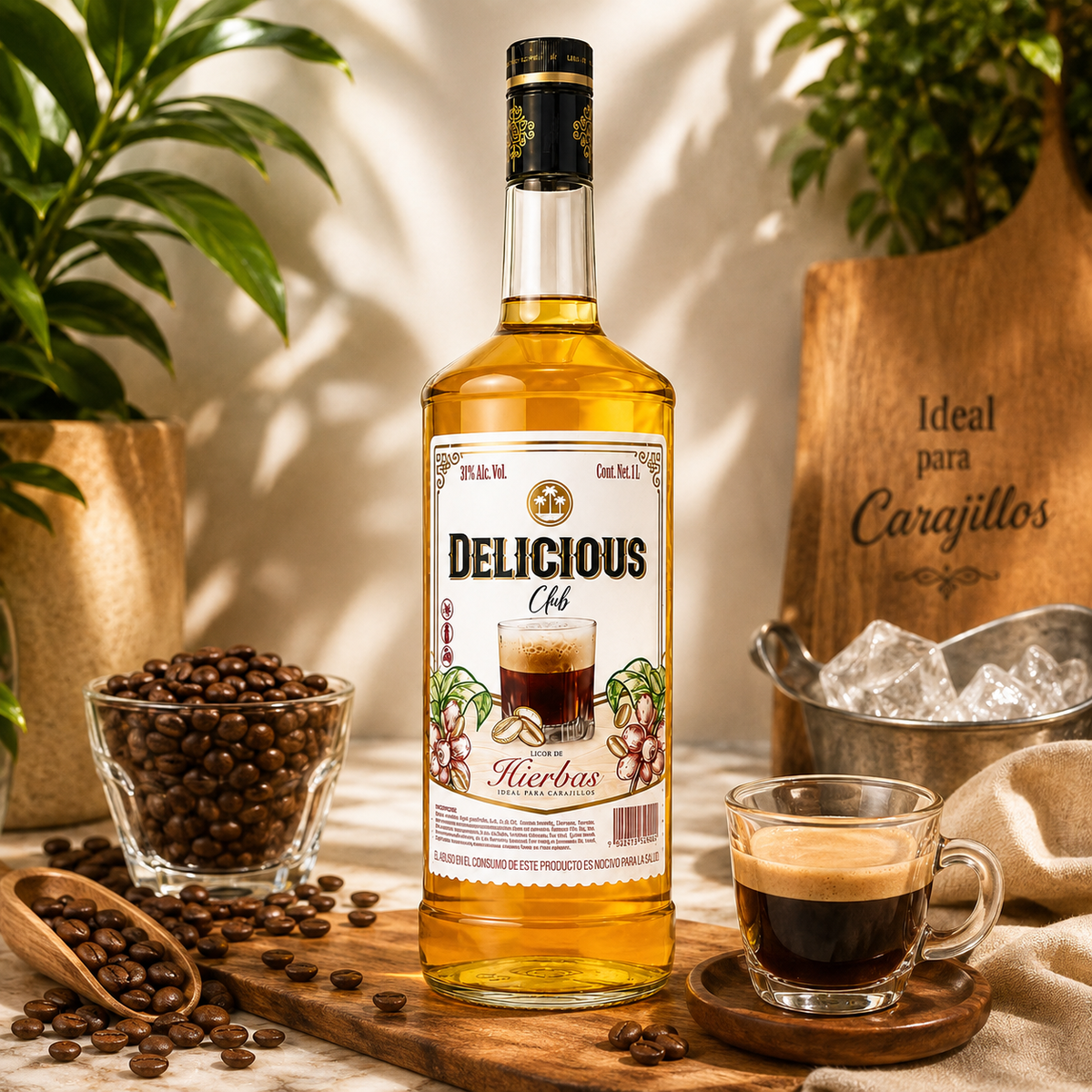 LICOR DE HIERBAS DELICIOUS CLUB 1000ML