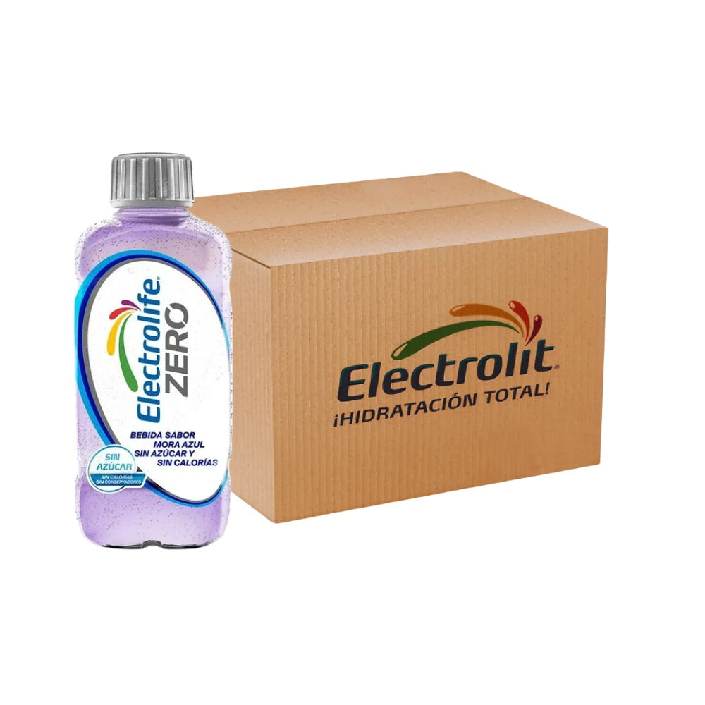 ELECTROLIFE ZERO MORA AZUL 625 ML (12 PIEZAS)