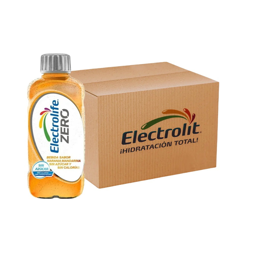 ELECTROLIFE ZERO NARANJA MANDARINA 625 ML (12 PIEZAS)