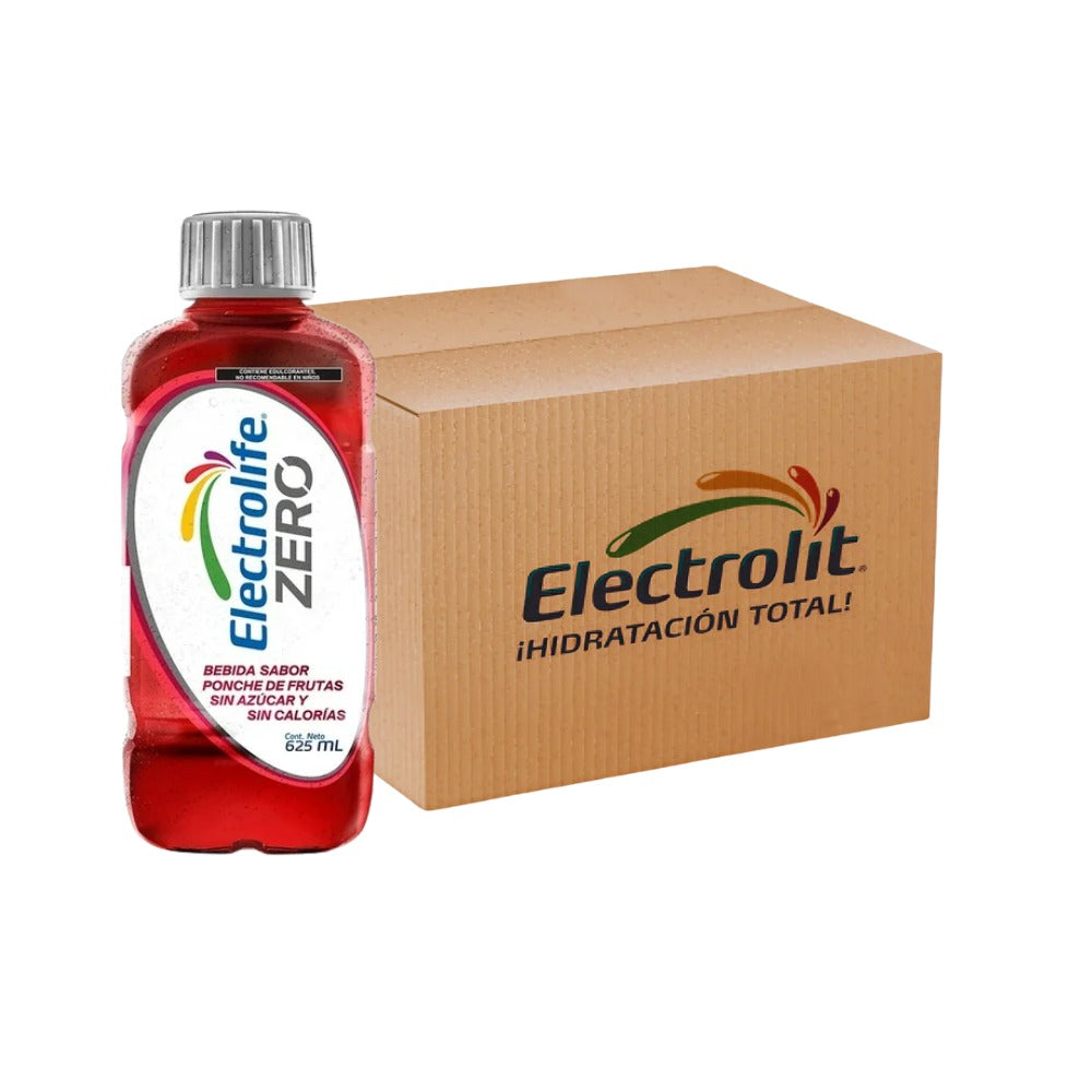 ELECTROLIFE ZERO PONCHE DE FRUTAS 625 ML (12 PIEZAS)