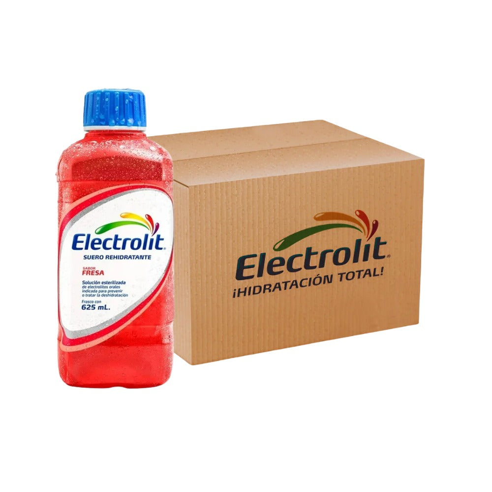 ELECTROLIT FRESA 625 ML (12 PIEZAS)