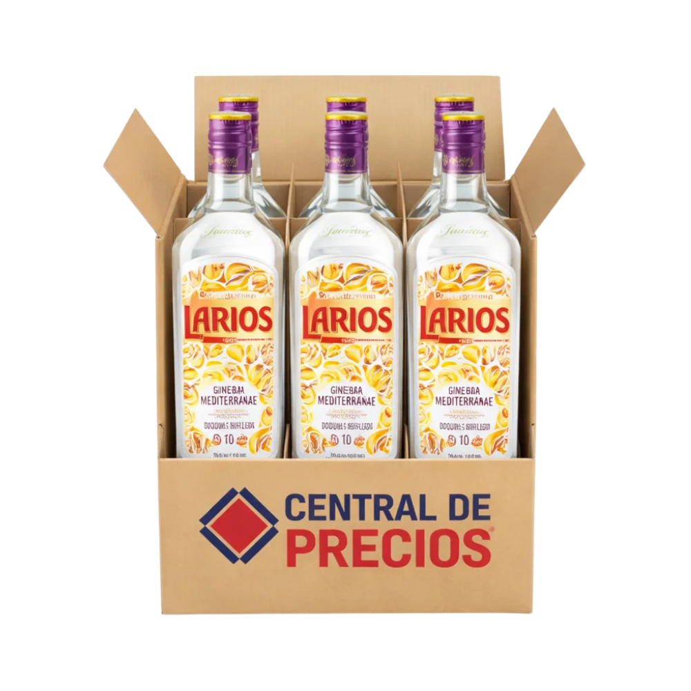 GINEBRA LARIOS 700 ML (CAJA 6 PIEZAS)