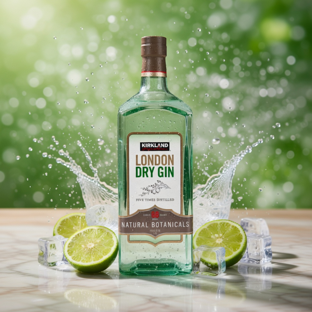 GINEBRA LONDON DRY KIRKLAND SIGNATURE 1750 ML