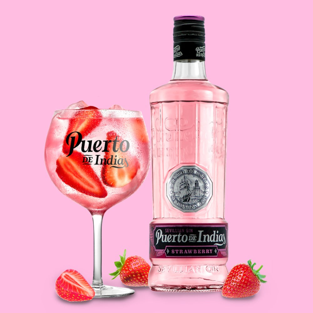 GINEBRA PUERTO DE INDIAS STRAWBERRY 750 ML