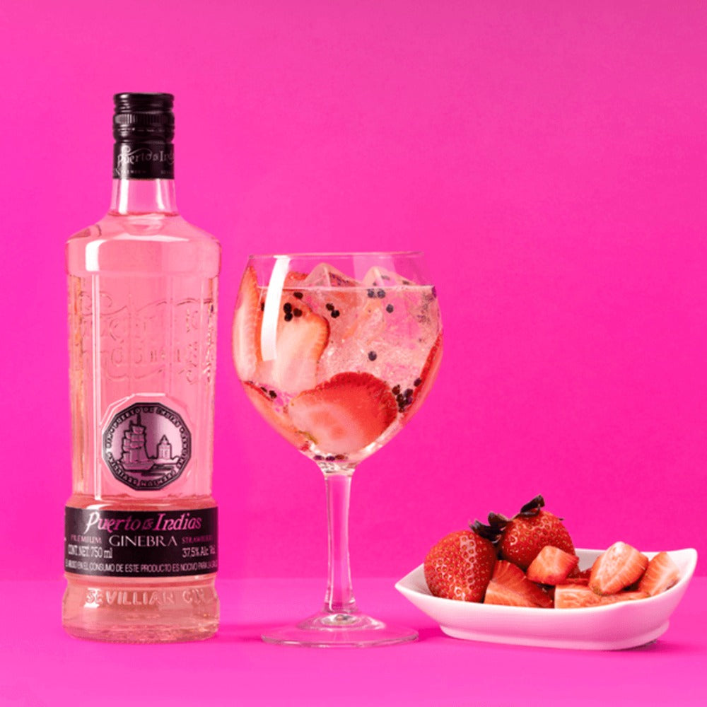 GINEBRA PUERTO DE INDIAS STRAWBERRY 750 ML