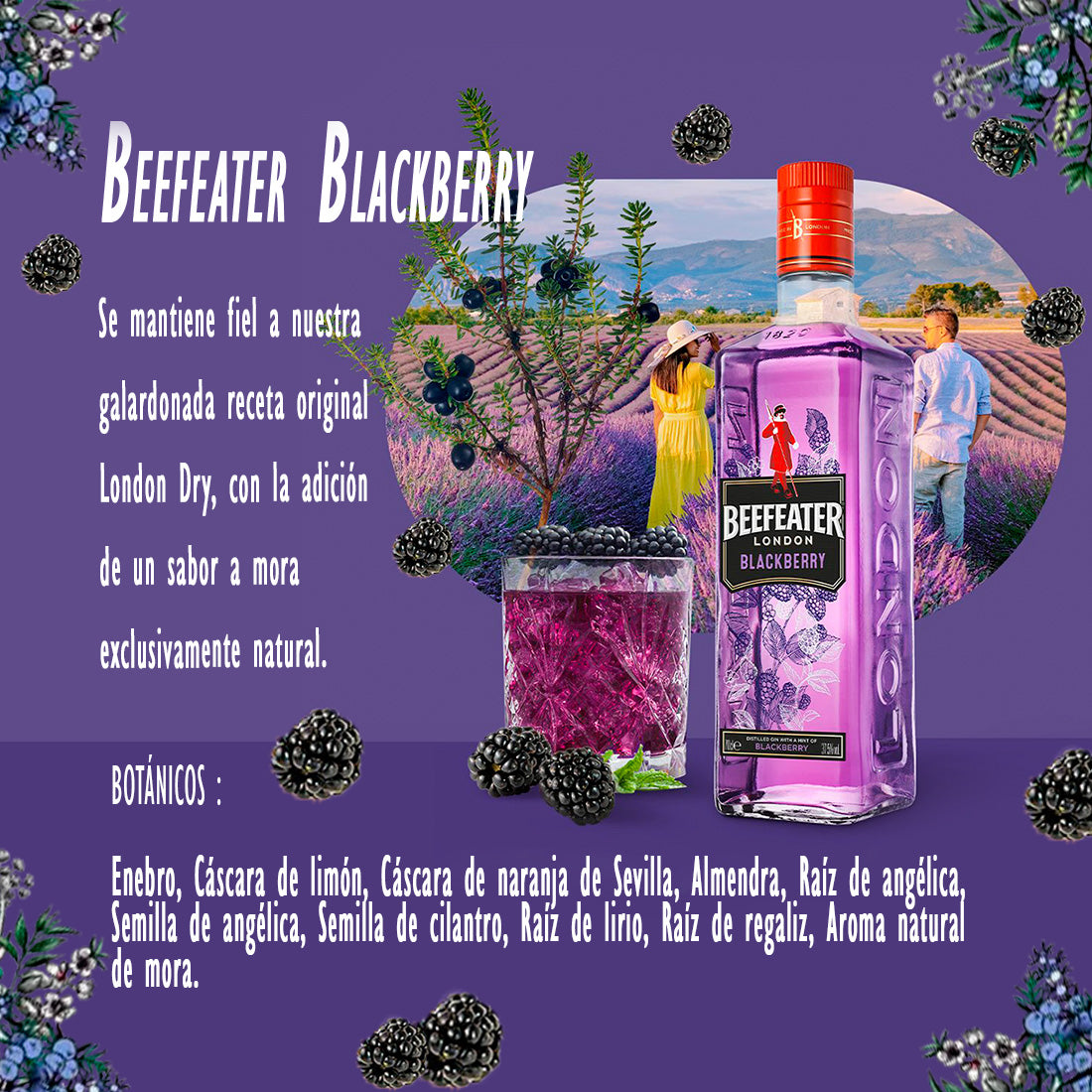 GINEBRA BEEFEATER BLACKBERRY 700 ml