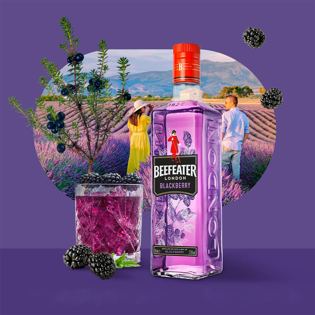 GINEBRA BEEFEATER BLACKBERRY 700 ml