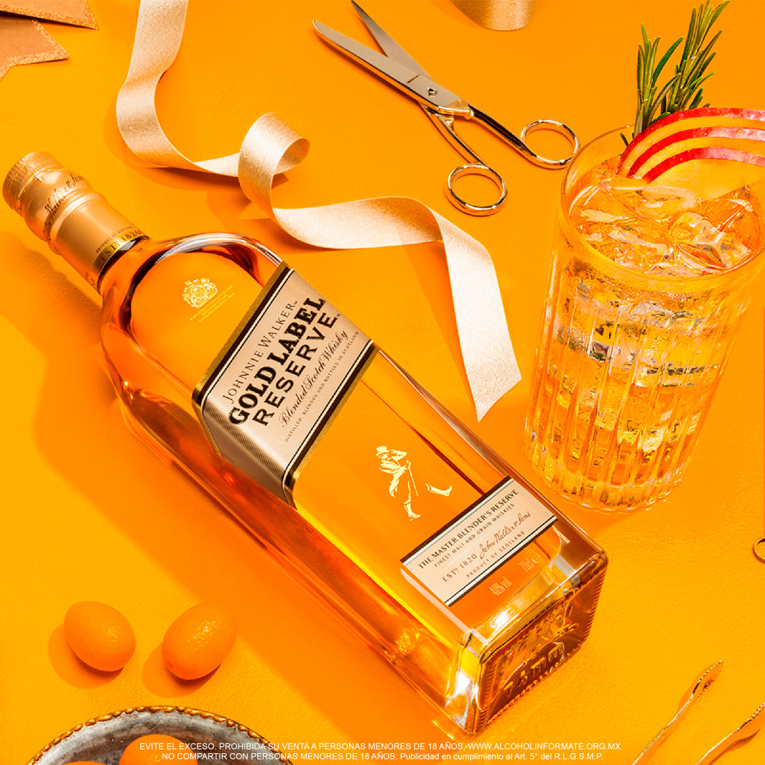 WHISKY J.W. GOLD LABEL RESERVE 750 ml