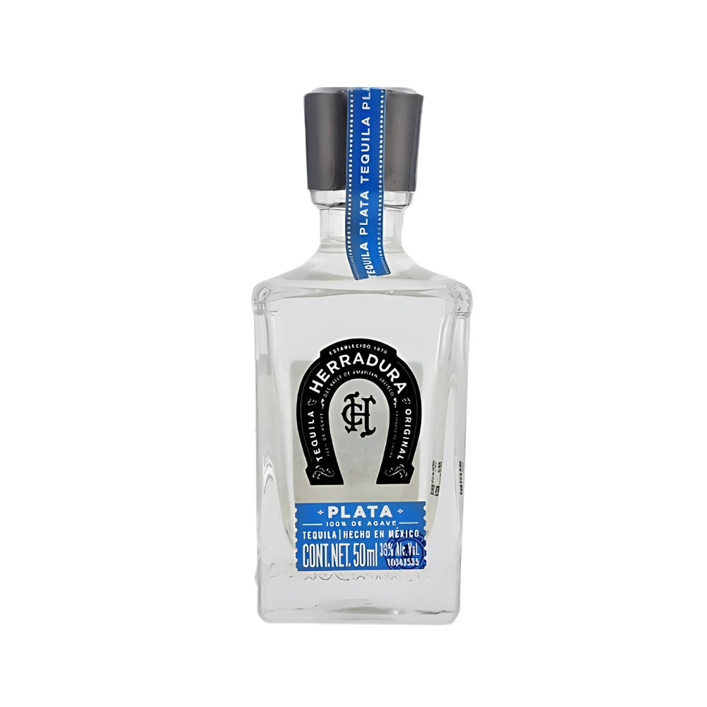 TEQUILA HERRADURA PLATA 50 ML (PACK 10 PIEZAS)